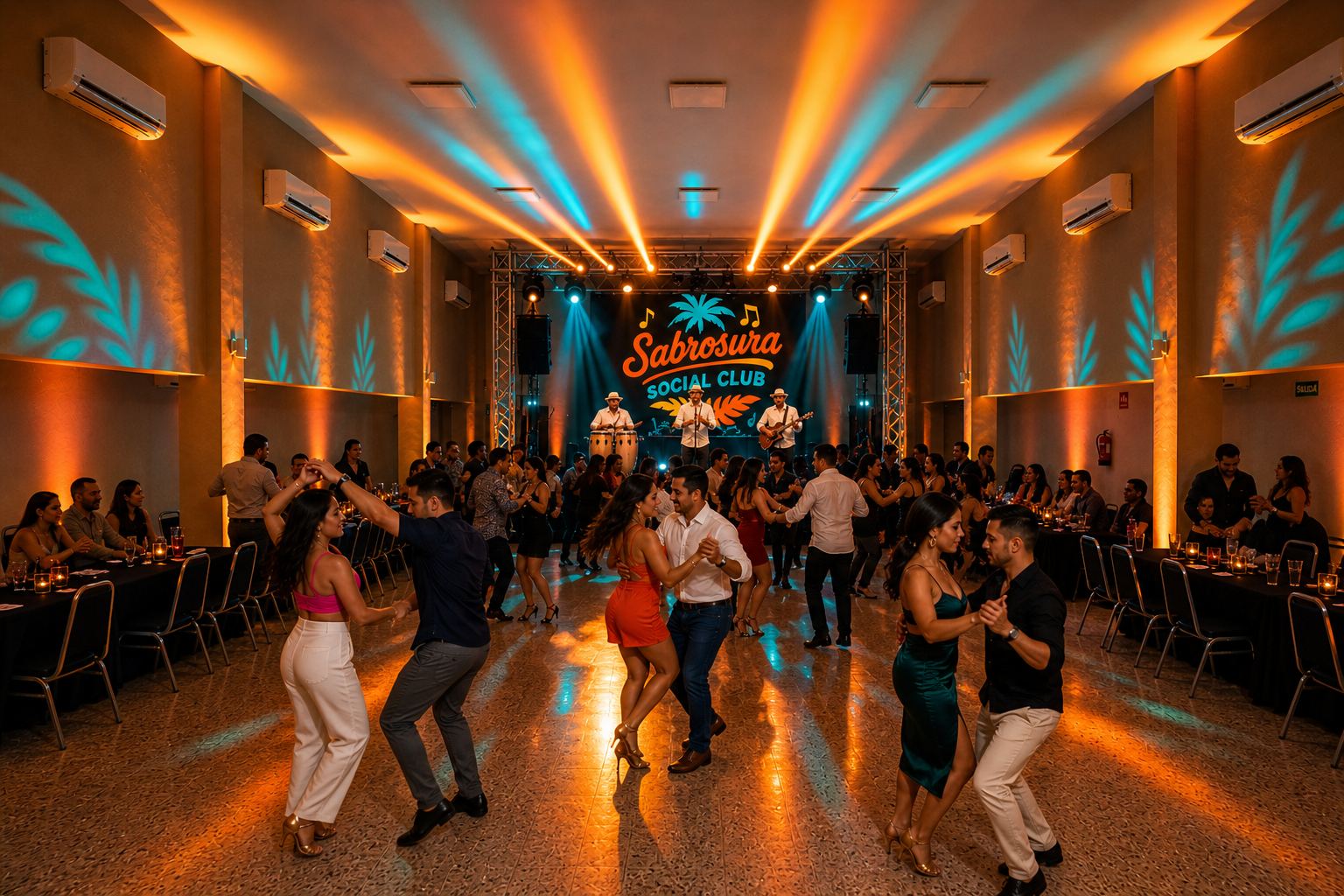 Pista de baile de Sabrosura Social Club